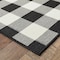 Homeroots 7 x 10 ft. Black & Ivory Gingham Indoor & Outdoor Area Rug 389520 - alternate 4